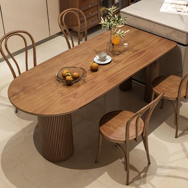Free Form Solid Wood Dining Table Contemporary Dining Table for Dining Room