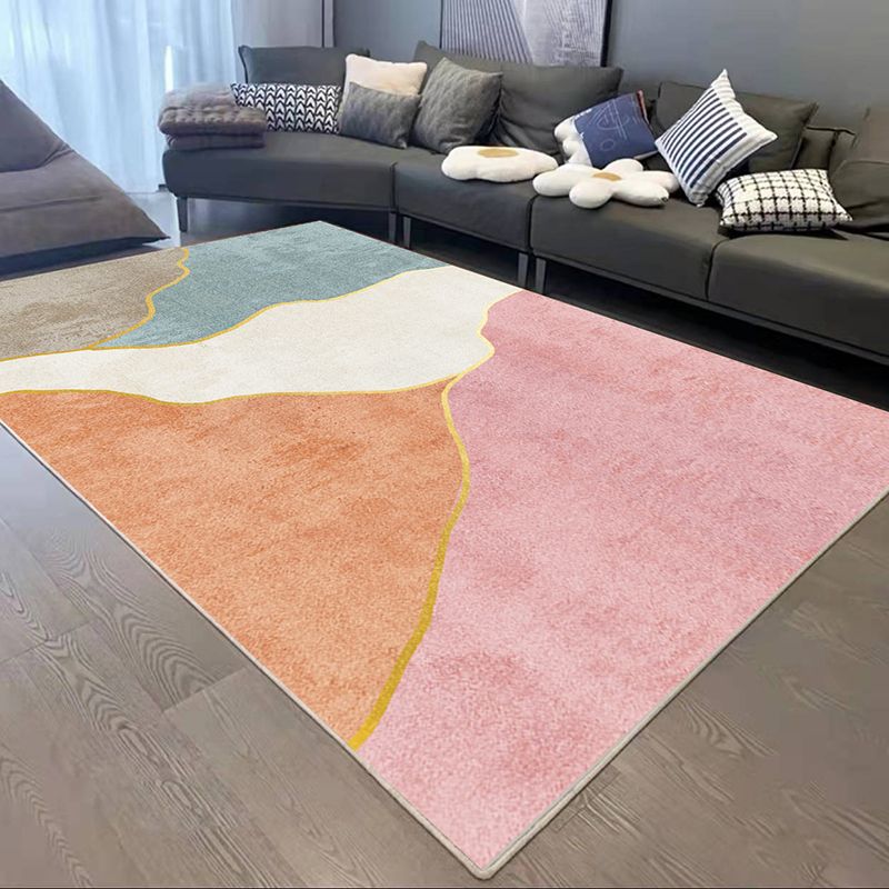 Alfombra gráfica de alfombra moderna gris alfombra de respaldo sin deslizamiento para el salón