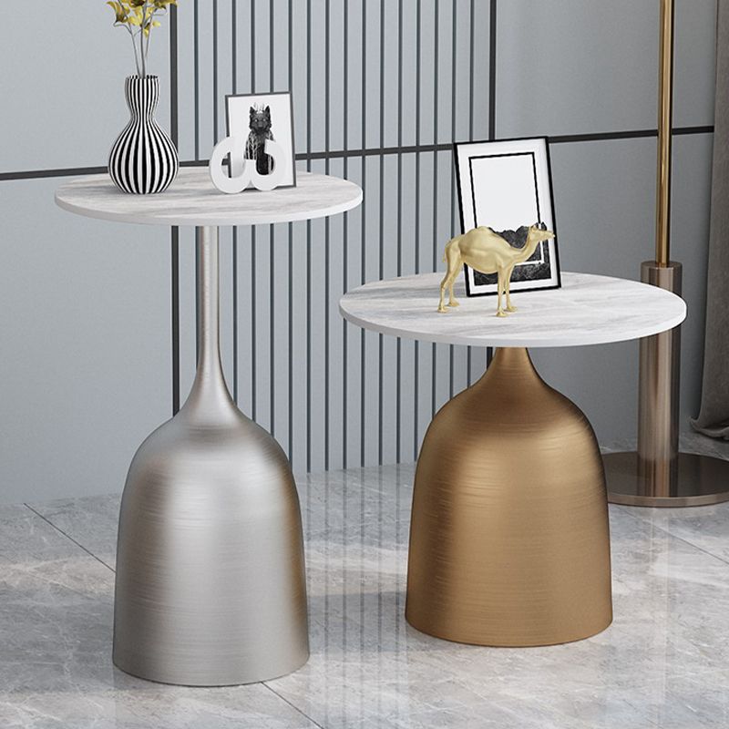 Mid-Century Round Side End Table Pedestal Base Type Sofa Table