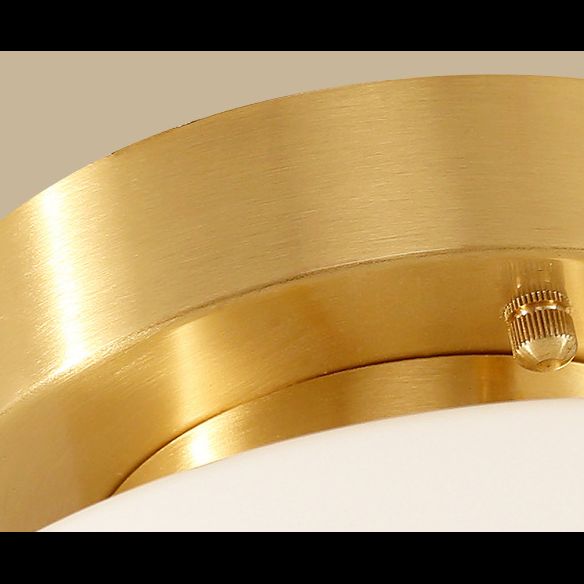 1 lichte cilindrisch glas semi -spoelbevelverlichting modern minimalisme goud plafondlicht voor gang