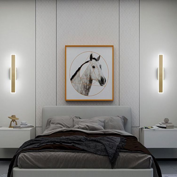 Fun a parete rettangolare per la parete della camera da letto Simplicità a parete LED Apparecchio di illuminazione montata