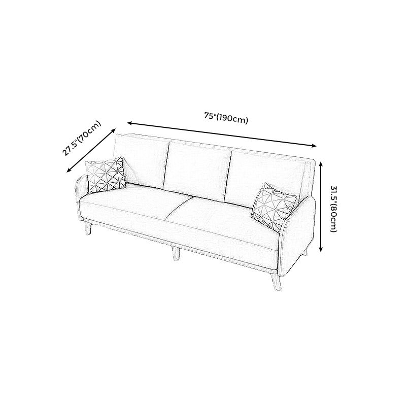 Contemporary Recliner Sofa Faux Leather Couch with Pillow Back Cushions