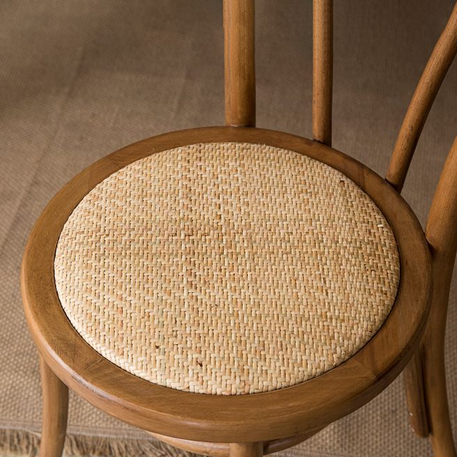 Sillas modernas de madera maciza de haya, juego de sillas laterales con respaldo Windsor para comedor y cocina