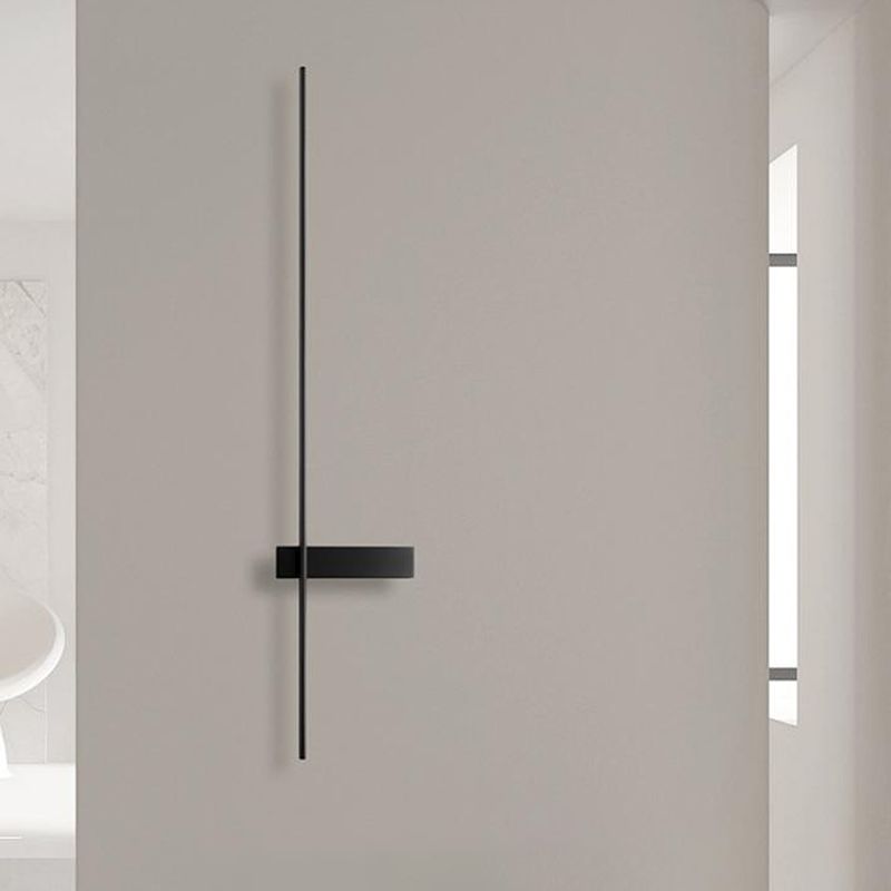 Eigentijdse stijl rechte wandverlichting armaturen metaal 1 lichte led wandmontage lamp