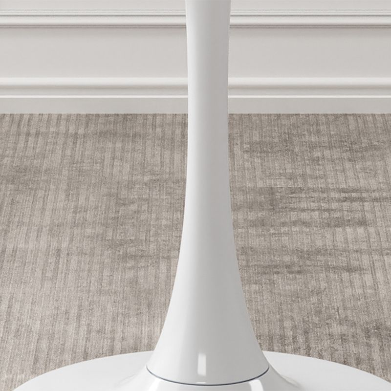 Scandinavian Pedestal Coffee Table Round Wooden Coffee Cocktail Table for Living Room