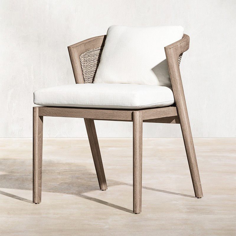 Bohemian Style Solid Wood Dining Table Set 1/7 Pieces Dining Table Set for Outdoor