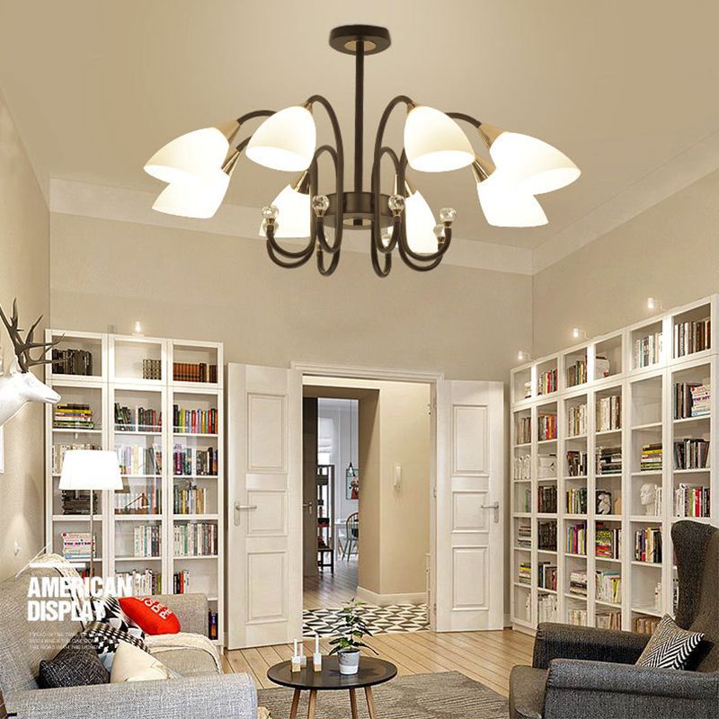 Accesorios de iluminación de lámpara de araña de spray de estilo moderno kit de luz colgante de múltiples cabezas