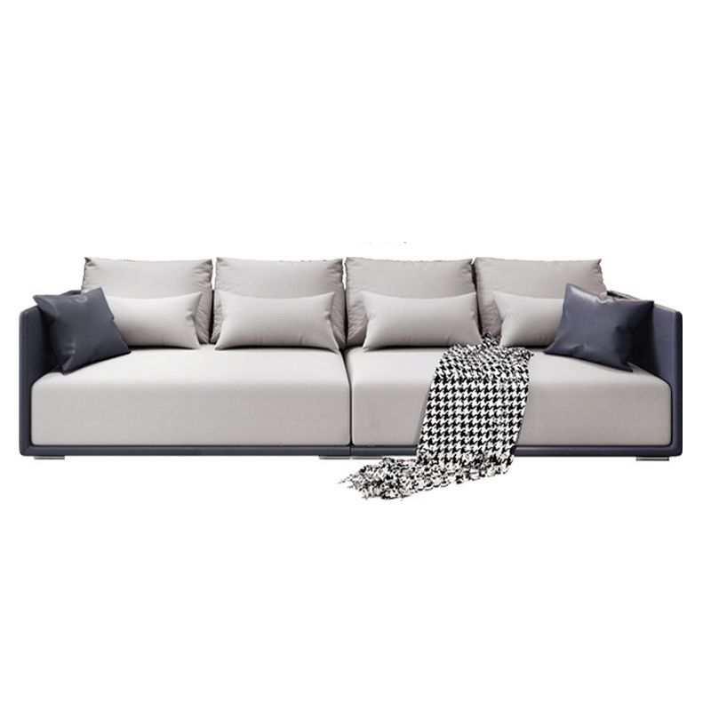 Modern Style with Pillow Back Latex/sponge Seat Filled Dark Blue/orange/army Green Sofa