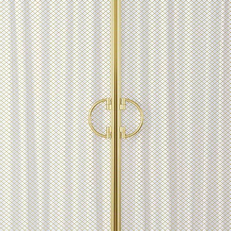 Bedroom Metal Wardrobe Industrial Style Rectangular Wardrobe Closet with Door