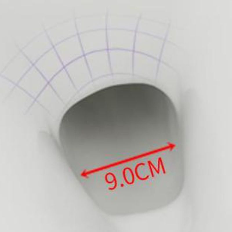 Contemporary Siphon Jet Flush Toilet White Urine Toilet with Seat for Bathroom
