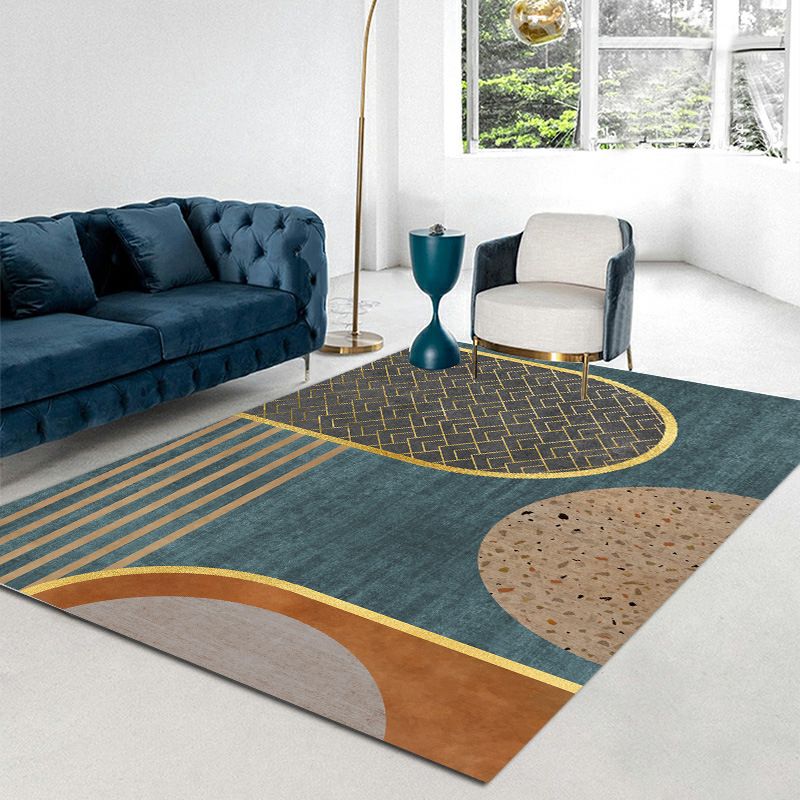 Modern Gray Tone Carpet Gorgeous Polyester Indoor Rug Living Room Area Rug with Non-Slip Backing