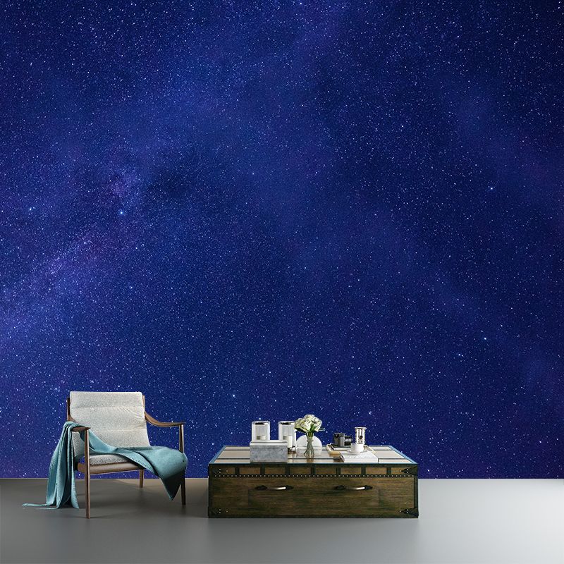Starry Sky Mural Wallpaper for Dining Room Universe Wall Art, Moisture Resistant
