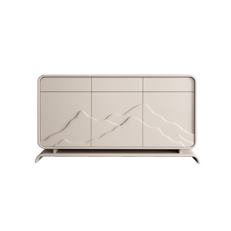 Modern Standard Cabinet White Drawers Included Accent Cabinet