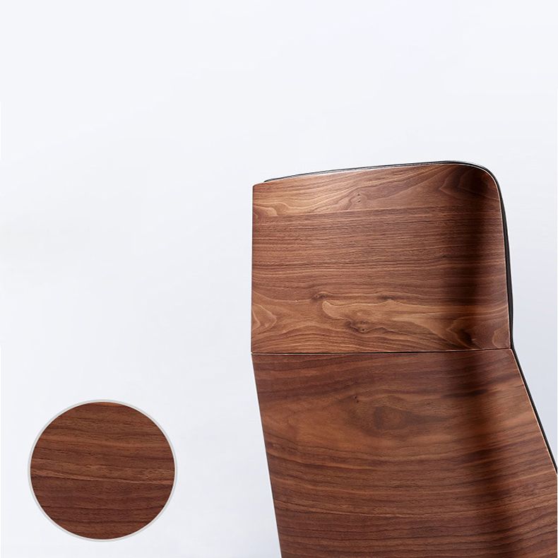 Modern Armless  Office Chair Swivel Height-adjustable Chair with Wheels