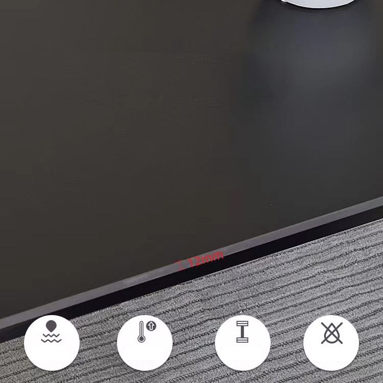 Medieval Modern Stone Dining Table 4 Black Legs Table for Dining Room