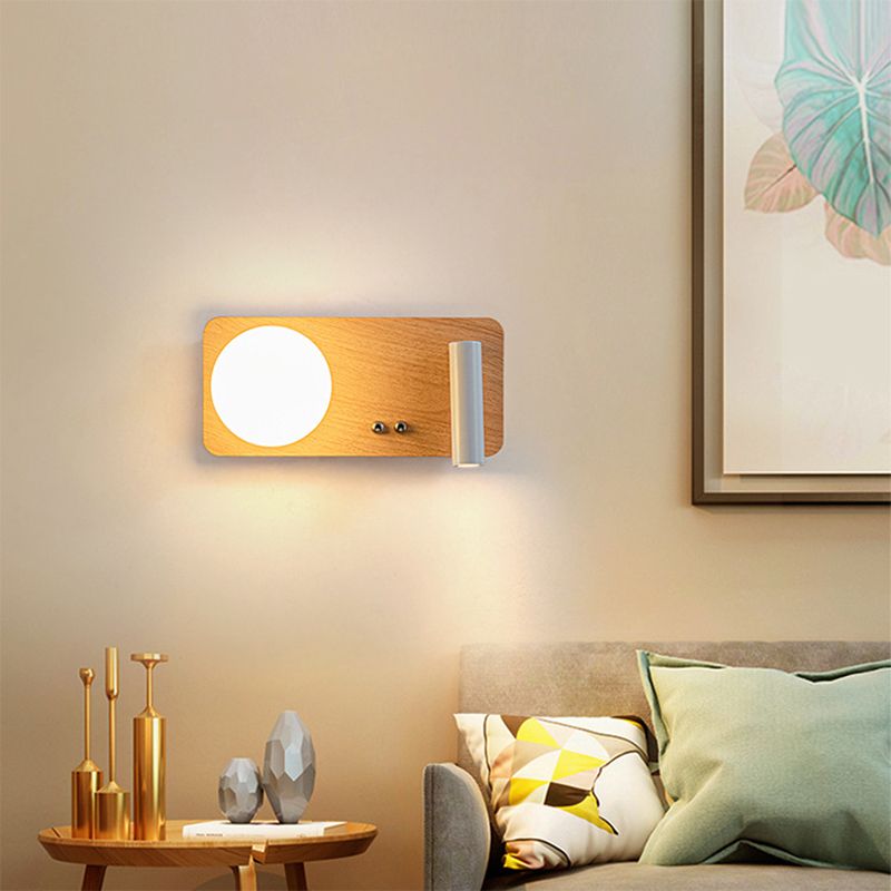 Modern Sconce Single Light Wood Light Spot Light Beside Light Bedroom Indoor Light