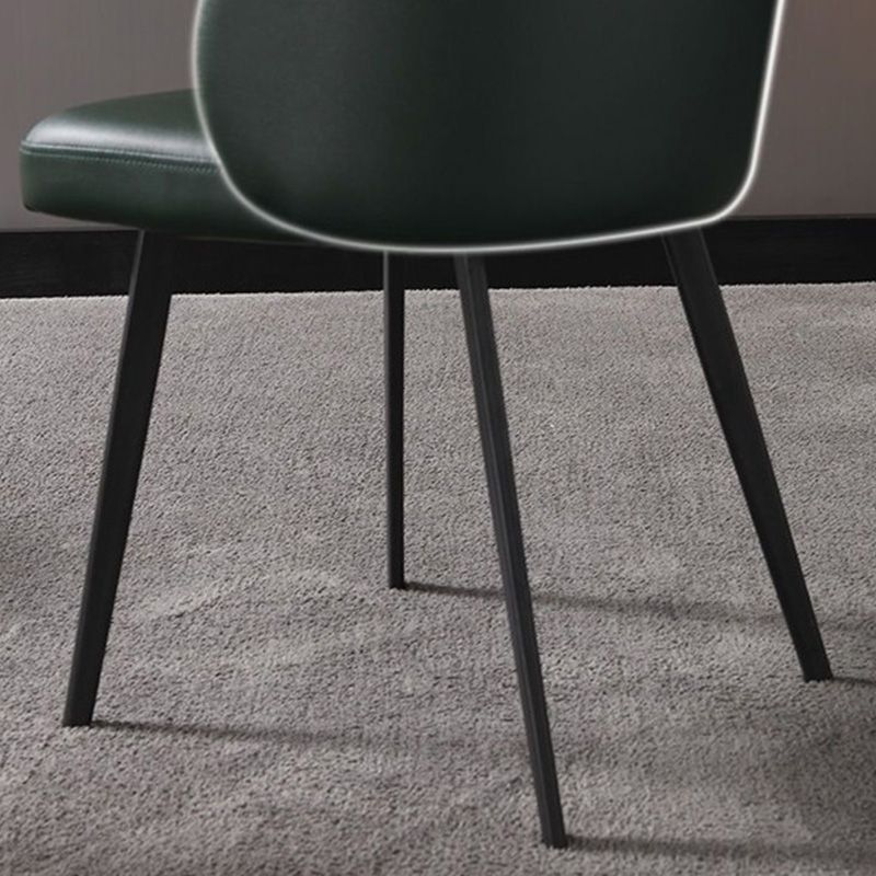 16.53" L x 16.92" W x 31.49" H Armless Chair Basic Four Leg Accent Chair for Bedroom