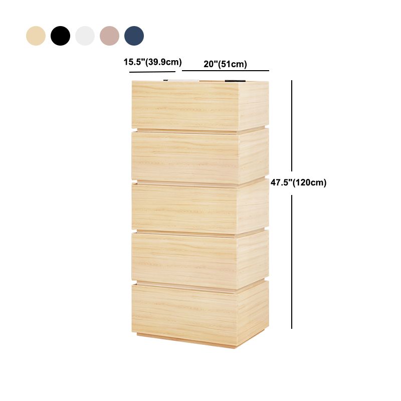Contemporary 21" Rectangle Accent Chest, Wooden Chest with Drawers