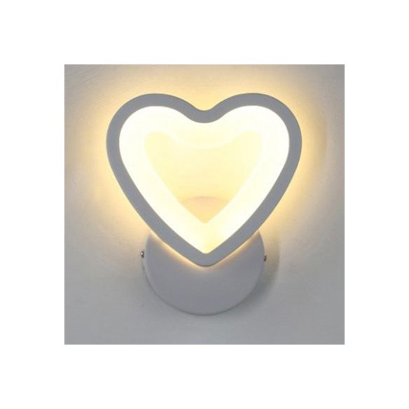 Simple Triangle/Oval/Teardrop Wall Sconce Light Acrylic LED Corridor Wall Light Fixture in Warm/White