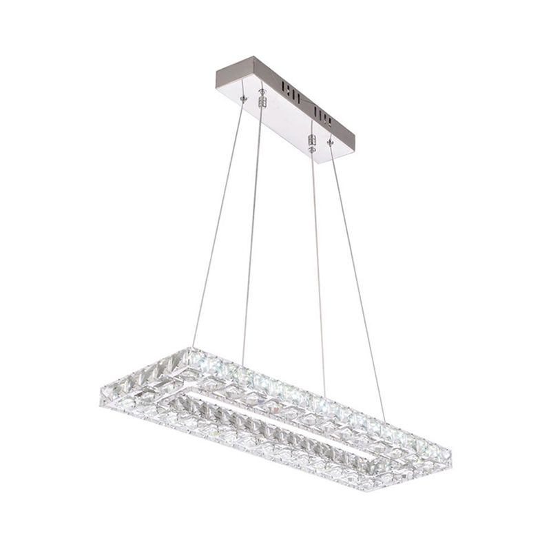 Rettangolo lampada a sospensione a sospensione a sospensione a pendente a pendente a pendente con luce calda/bianca/naturale per sala da pranzo