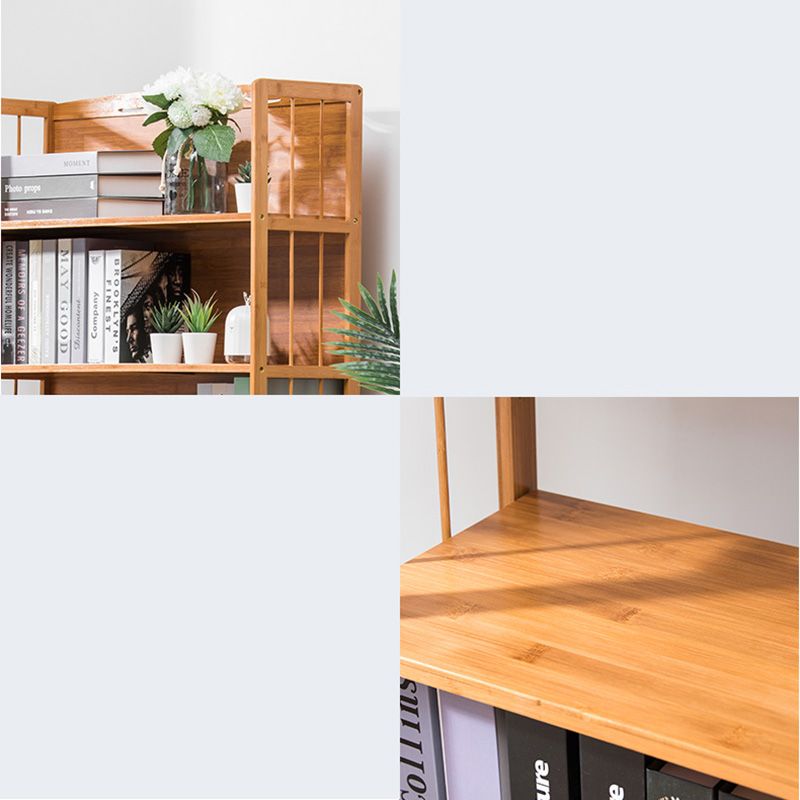 Modern Open Back Standard Bookshelf Engineered Wood Bookcase for Study Room