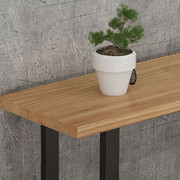 Contemporary Style 1/2/4/5 Pieces Bar Table Set Rectangle Bar Table with Wooden Stools