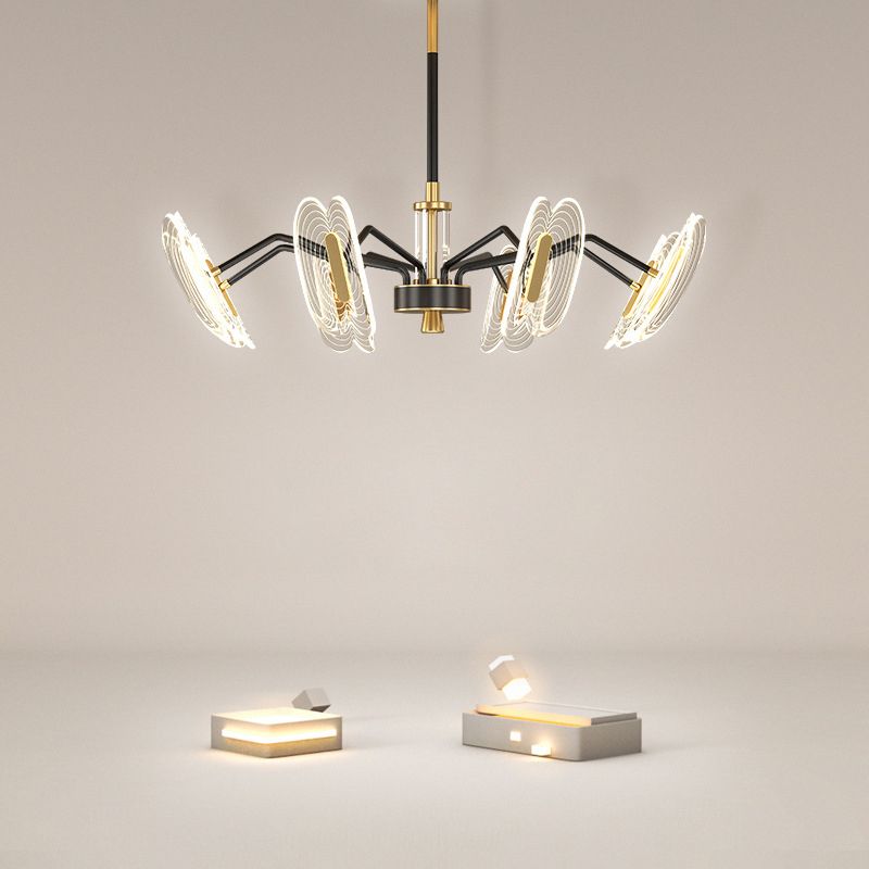 Multi Light Unique Branch Hanging Lights Modern Style Metal Hanging Lighting for Study