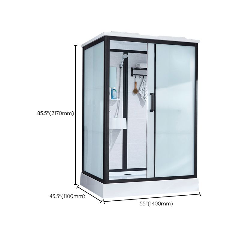Framed Corner Shower Enclosure Single Sliding Shower Enclosure
