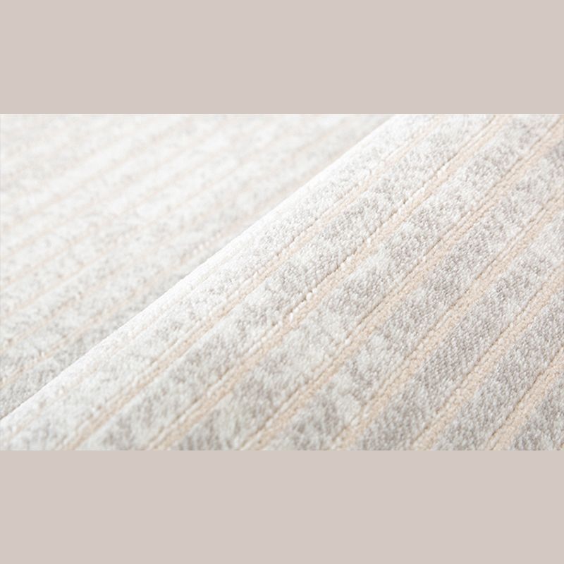 Modern Living Room Carpet Gray Polyester Indoor Rug Anti-Split Backing Rug