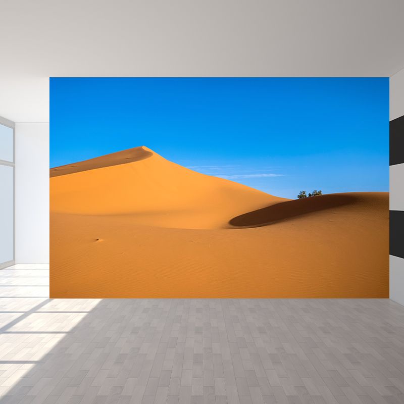 Photography Mural with Desert Pattern Moisture Resistant Modern Style Bathroom Wall Art