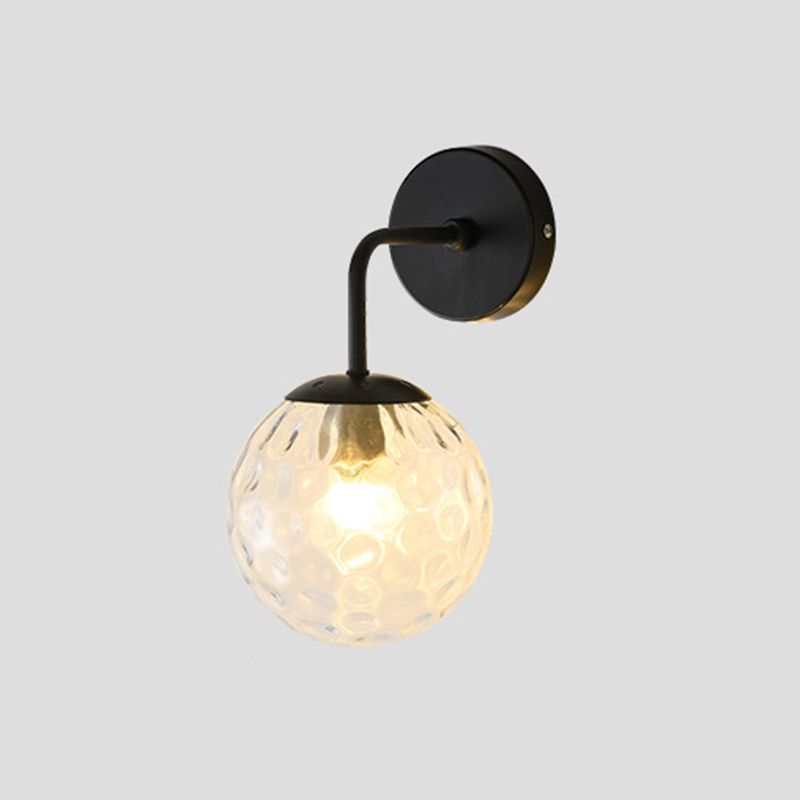Globe Shade Wall Light Glamp 1 licht Moderne minimalistische stijl SCONCE LICHT VOOR SLAAPKAMER