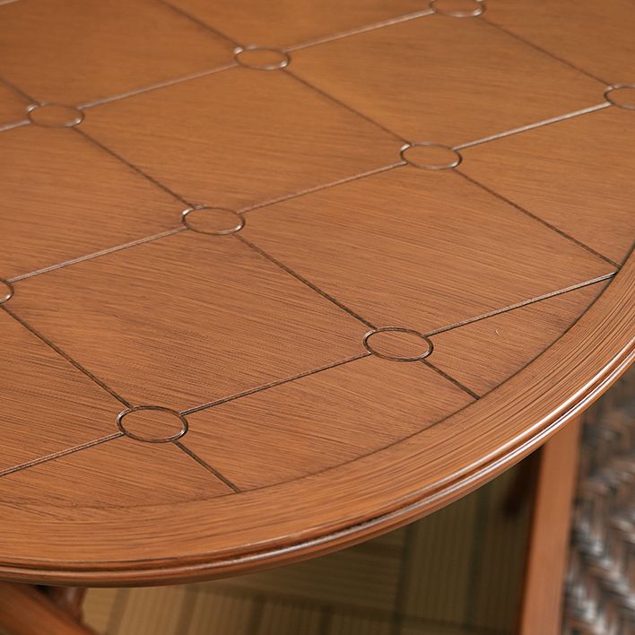 Modern Style Bistro Set Brown Metal Oval 1/2/3 Pieces Bistro Set
