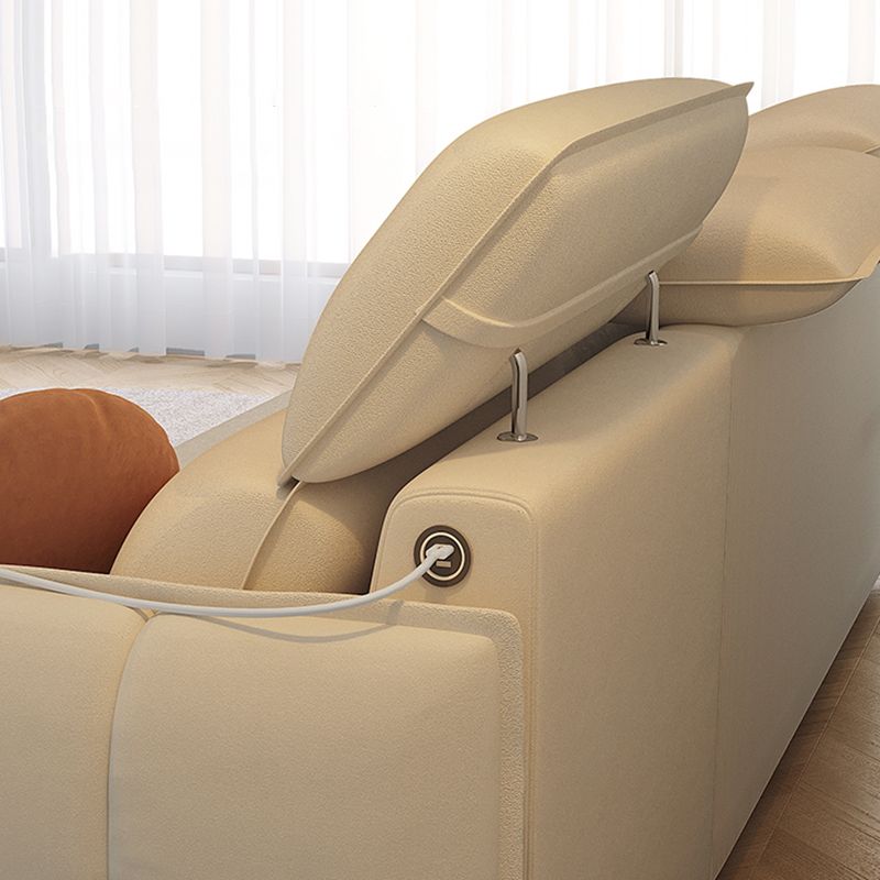 Modern & Contemporary Faux leather Upholstered Futon Sofa Bed in White