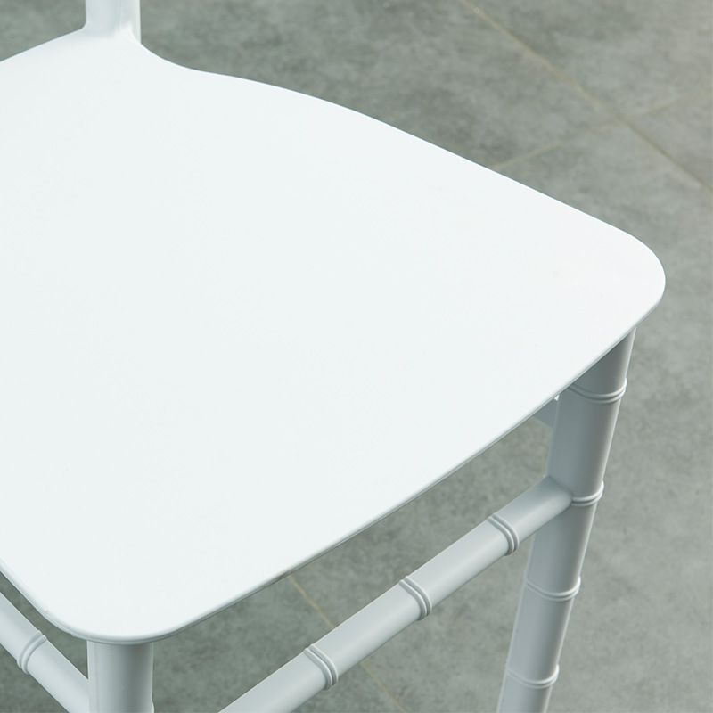 Glam Kitchen Armless Dining Side Chairs Stacking Side Chairs