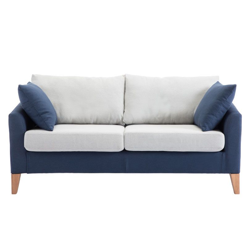 Modern Style Rectangular Sofa with Wooden Base and Namib Cushion