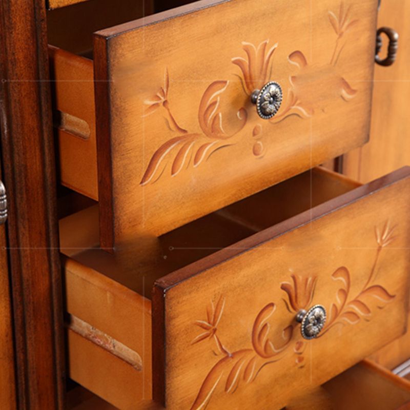 Traditional Storage Chest Manufactured Wood Storage Chest Dresser with 4 Drawers