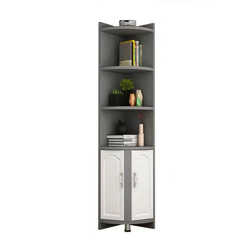 Stain Resistant Cabinet with Shelves and Doors Modern Rectangle Cabinet