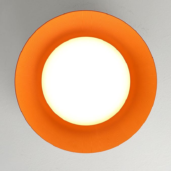 Gris + Orange Dome en forme de plafond LED LEIL