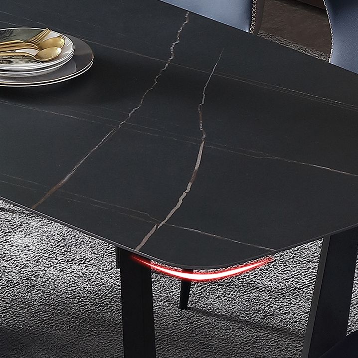 Industrial Rectangle Furniture Trestle Base Dining Site Table for Dining Room