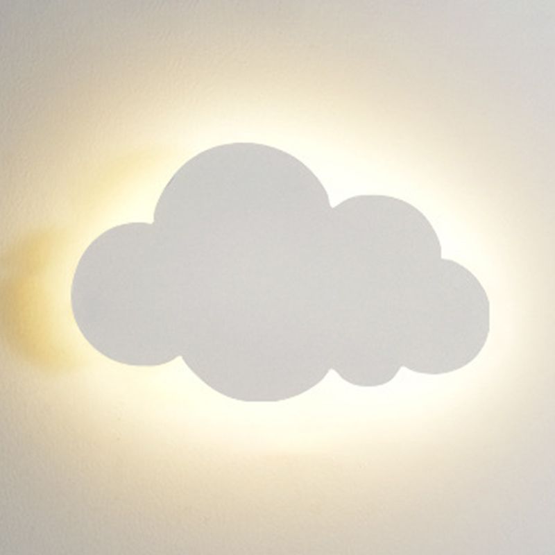 Cartoon semplicità nuvola a parete leggera Montaggio a parete metallico Lampada per camera da letto