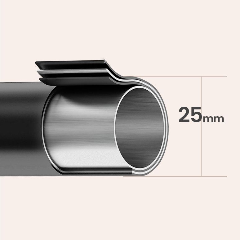 Contemporary Style Open Armoire Stainless Steel Cabinet with Clothing Rod