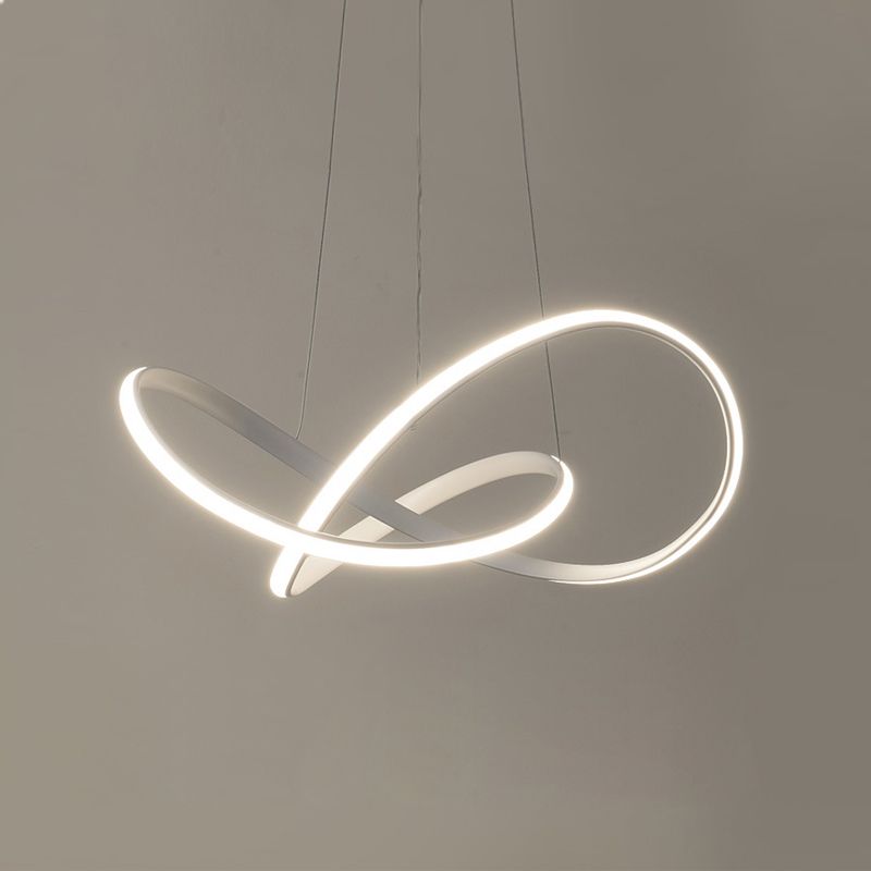 Lámpara lineal blanca lámpara moderna una luz LED LIGHT para dormitorio