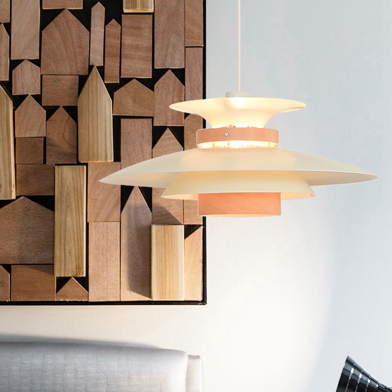 Shop Bookstore UFO Light Metal One Light Creative Creative Pendant Light with Regolable Cord