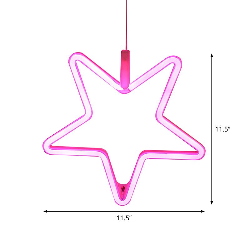 Pentastar Plastic Night Light Modernistische LED LED WHITE WORD NACHT VERLICHTING VOOR KINDERKAMER