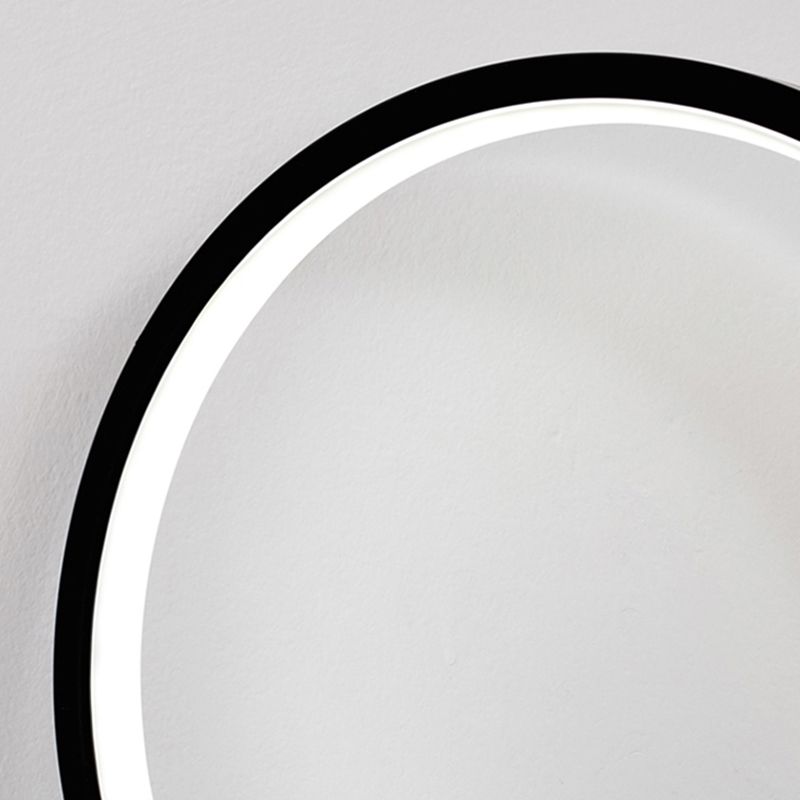 Modern Style Linear Table Lamp Silicone Shade Round Desk Light for Bedroom
