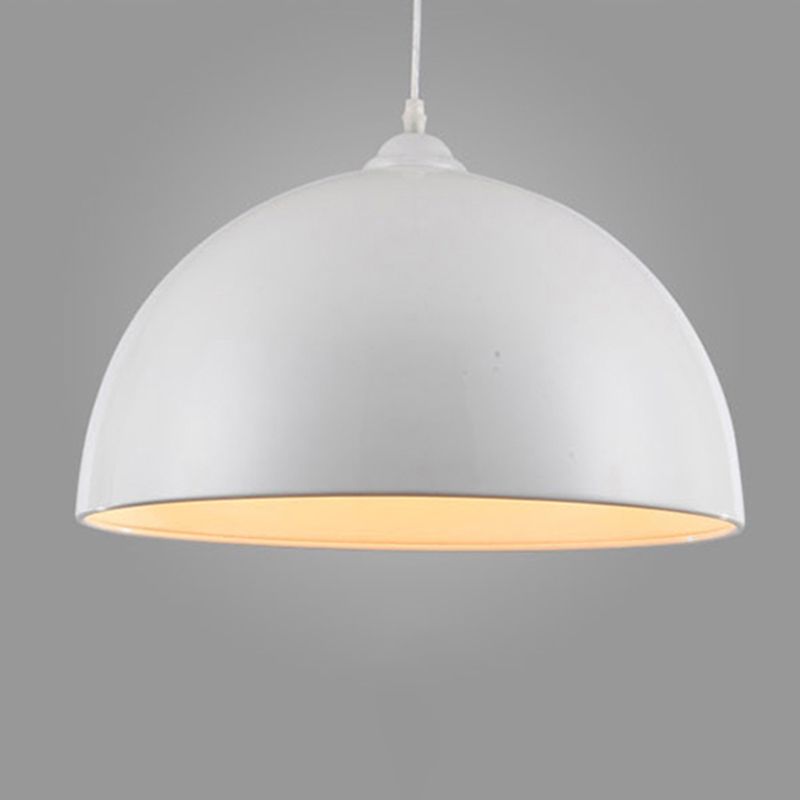 1-licht koepel schaduw hanglamp, eigentijds metaalhangend licht voor restaurant