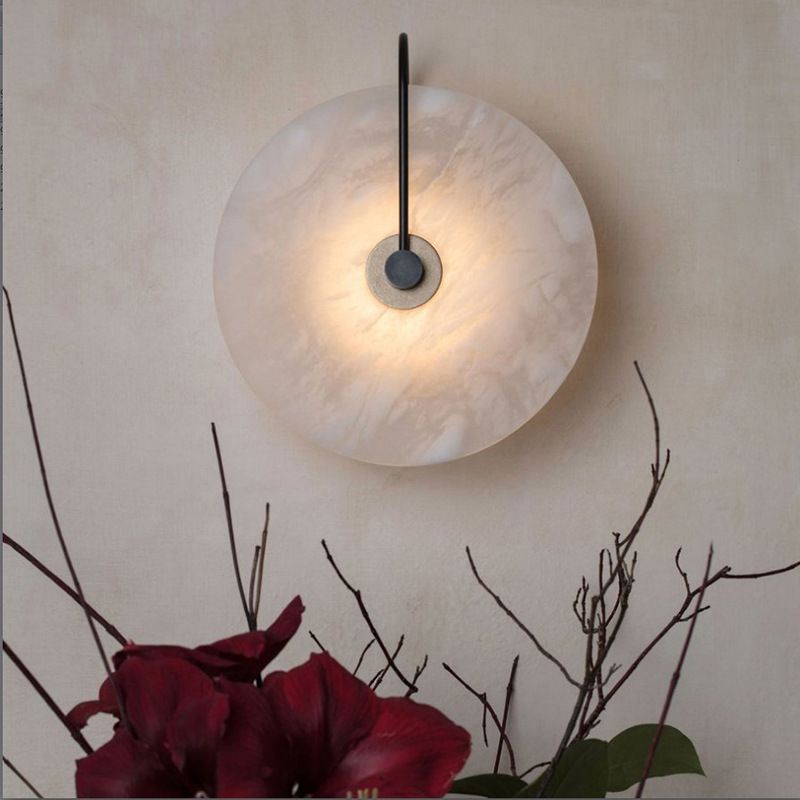Single Modernism Golden/Black Wall Mounted Sconce LED Wall Light for Bedroom