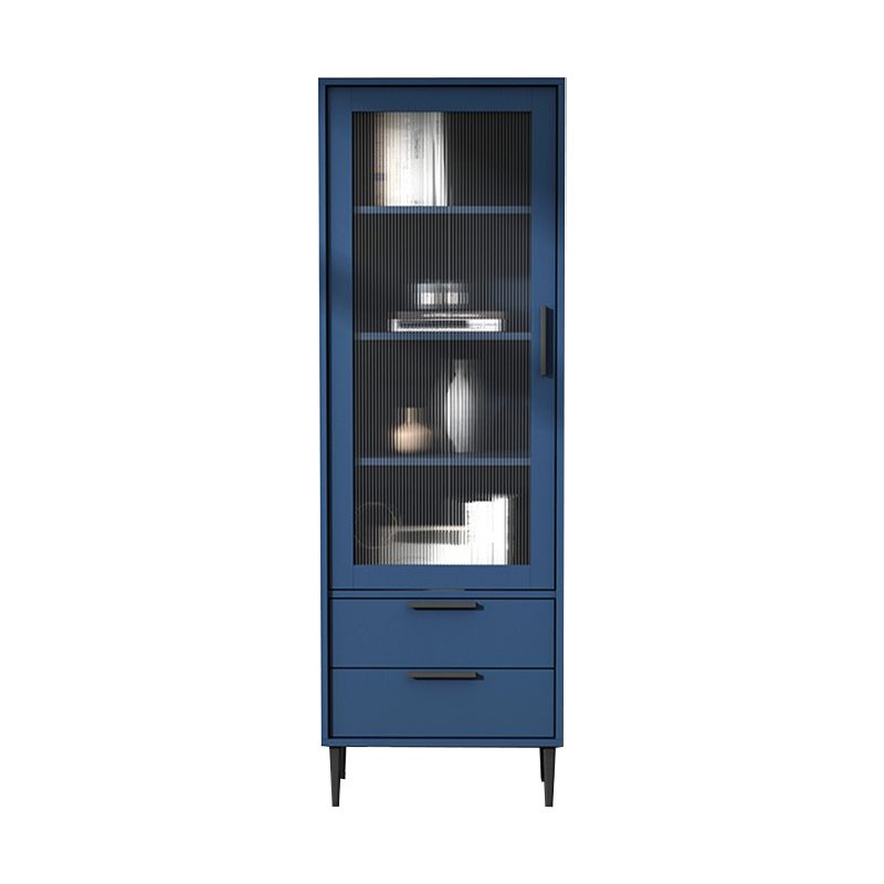 11.81" Wide Wooden Accent Cabinet with 1 Door Modern Side Cabinet with 2 Drawers
