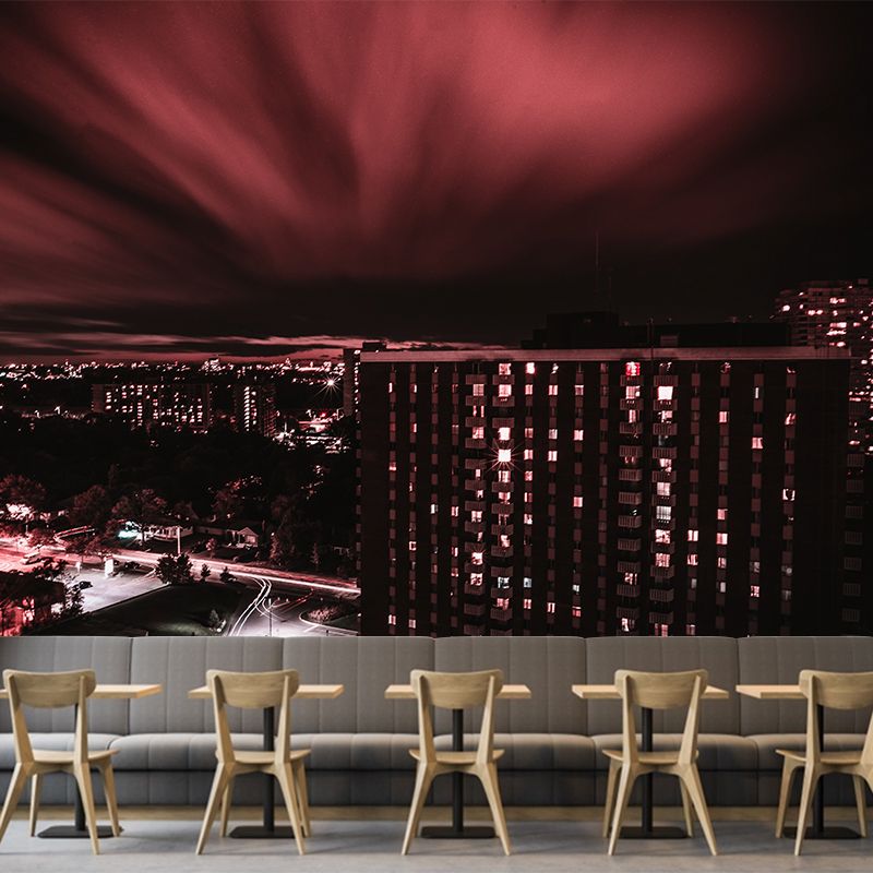 Eco-friendly Wall Mural Wallpaper Urban Scenery Photography Sitting Room Wall Mural