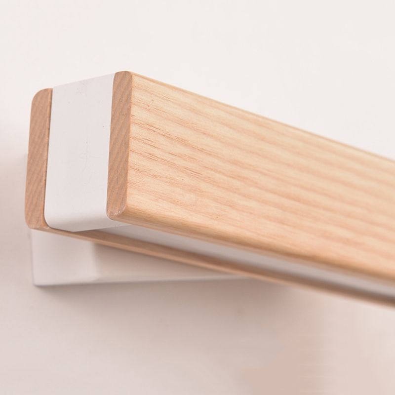 Modern Wood Wall Sconce Adjustable Rotatable LED Light Room Indoor Foyer Lighting